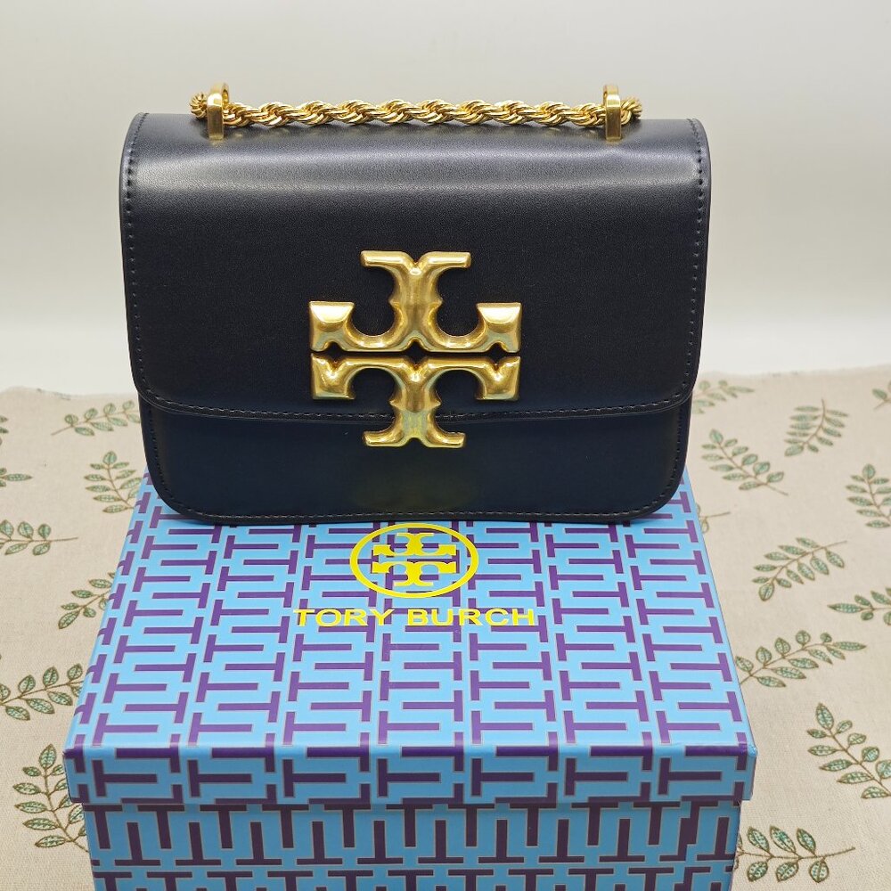 Tory Burch Black Versatile Flap Bag with Chain